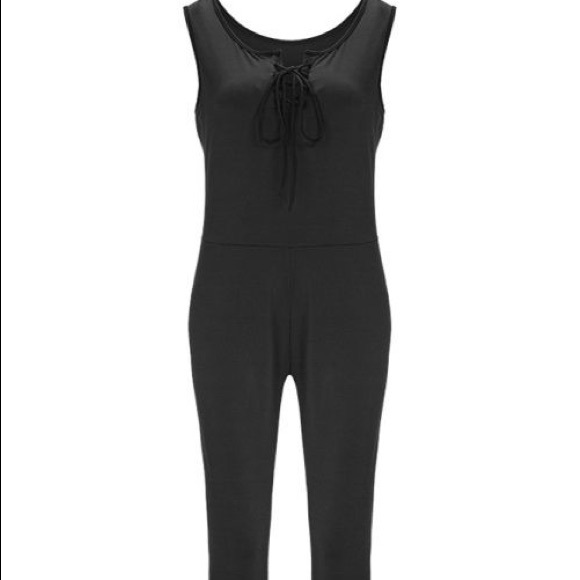 Plus Size Bandage Jumpsuit Black - Picture 4 of 5